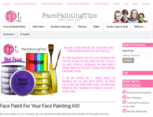 Tablet Screenshot of facepaintingtips.com